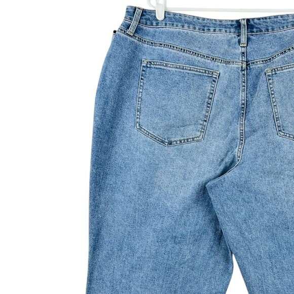 Edited by Remi Bader Women's Denim Jeans Plus Sz 20W Loose Fit Straight Leg NWT - Picture 8 of 12